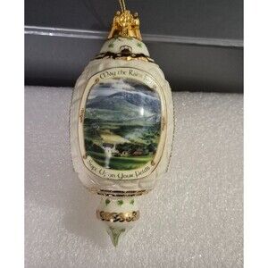 Bradford Exchange Irish Blessings Ornament "May the Rains Soft Upon Your Fields"
